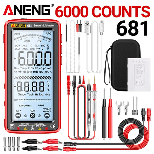 ANENG 681 Rechargable Digital Professional Multimeter Non-contact