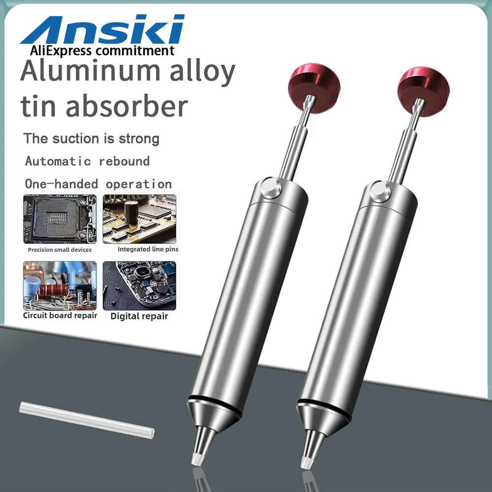 Aluminum Desoldering Pump Suction Tin Gun Soldering Sucker Pen