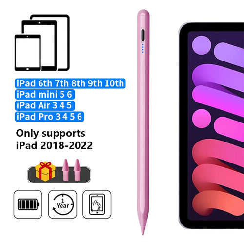 Stylus Pen For Apple Pencil with LED Power Indicators Palm Rejection