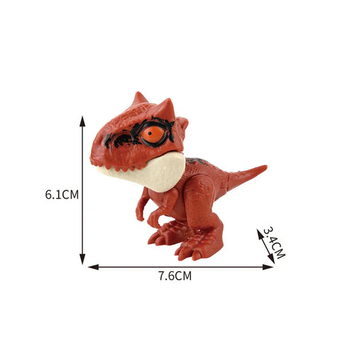 Jurassic Finger Dinosaur Triceratops Tyrannosaurus Model Toys for Kids