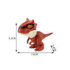 Jurassic Finger Dinosaur Triceratops Tyrannosaurus Model Toys for Kids