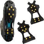 2pcs 10 Steel Studs Crampons Snow Grips Cleats for Ice and Snow