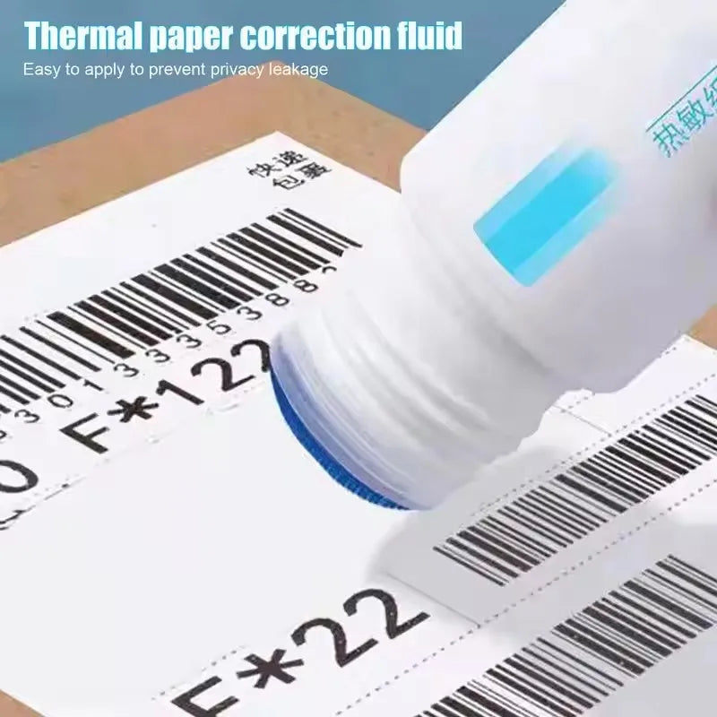 Fast-Drying Thermal Paper Correction Fluid Eraser Package Parcel Box