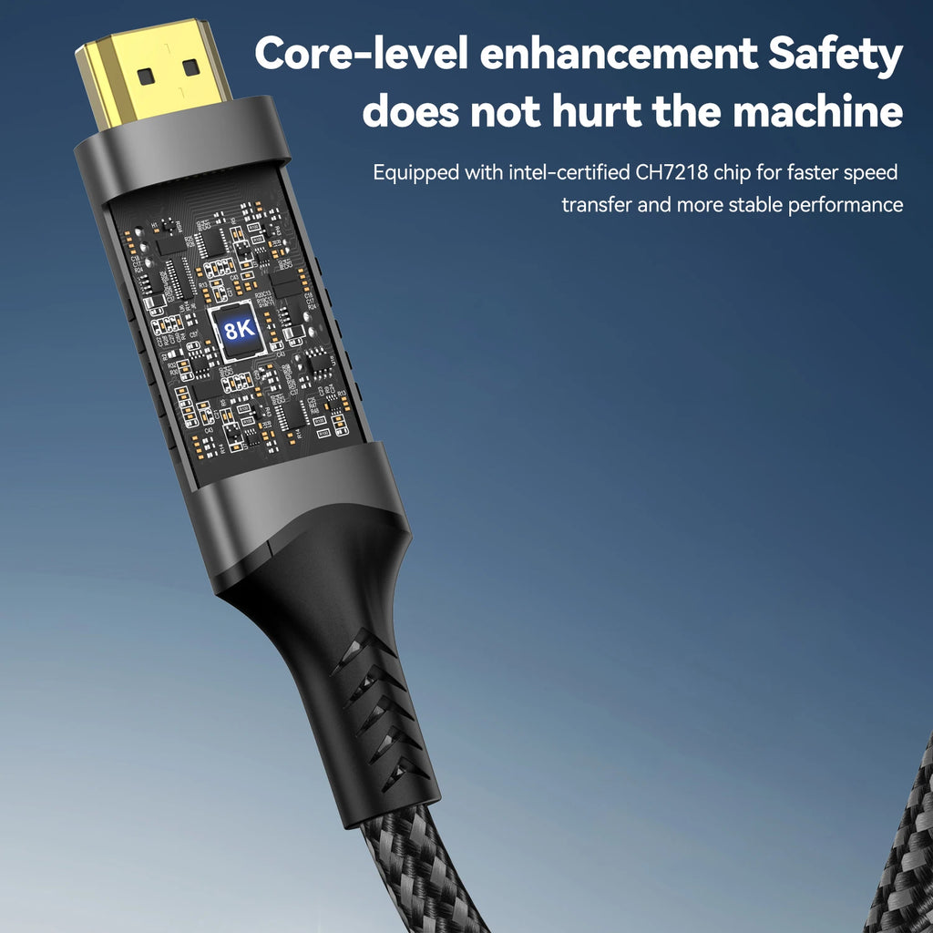 USB C to HDMI Cable 8K@60Hz 4K@120Hz Type C to HDMI-Compatible HDTV