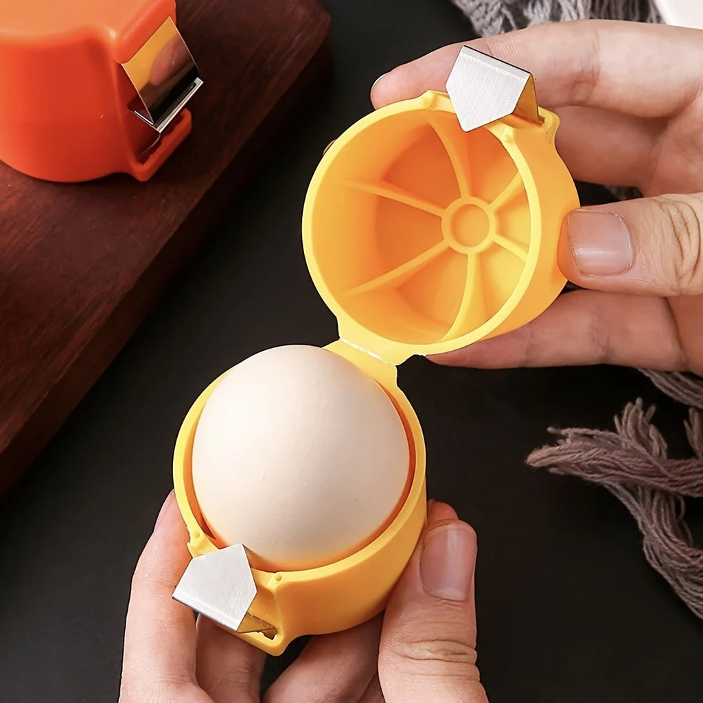 3pcs Stainless Steel Eggshell Separator - Quick Peel & Yolk Splitter,