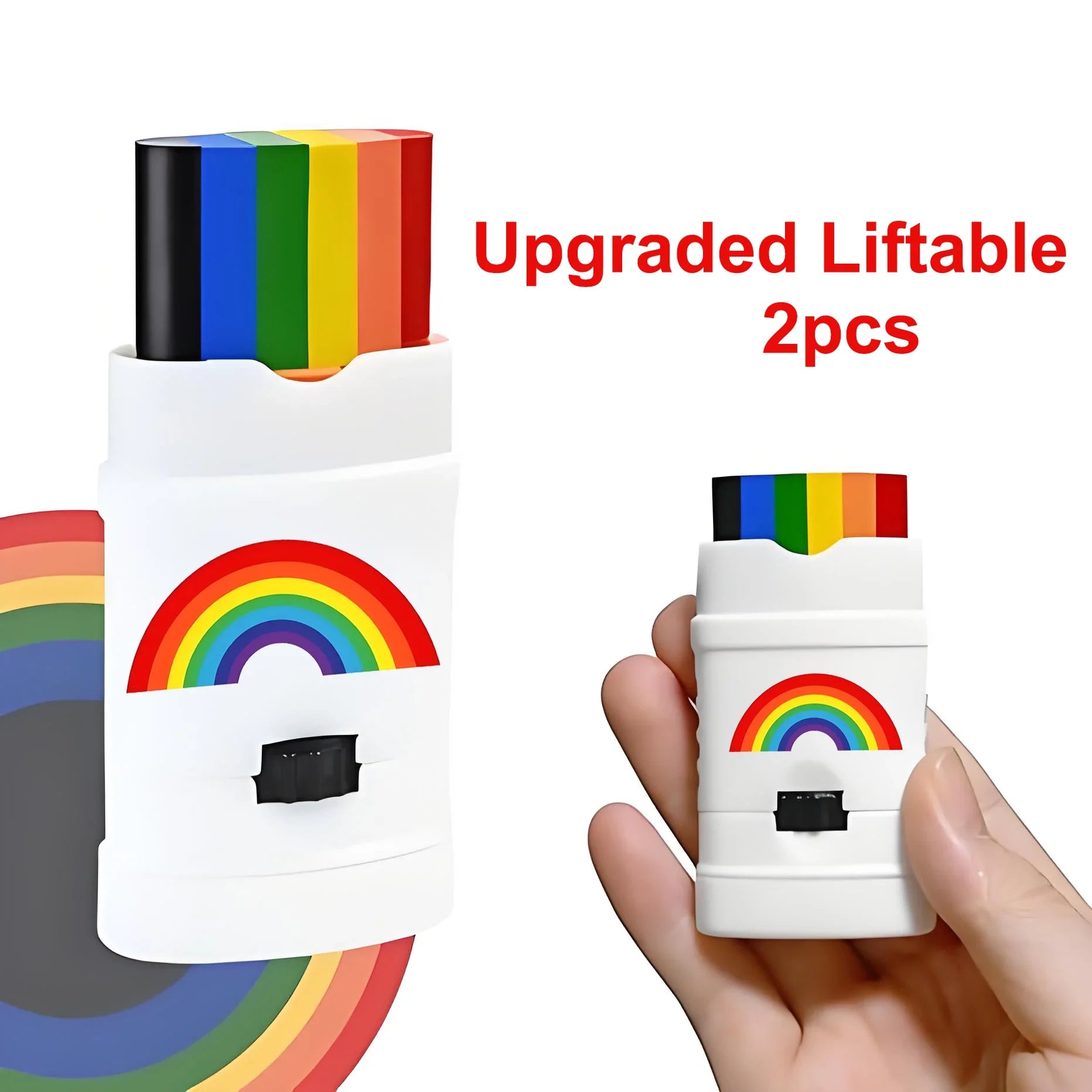 2PCs Rainbow Crayon Paint Rainbow Birthday Party Colourful Theme Party