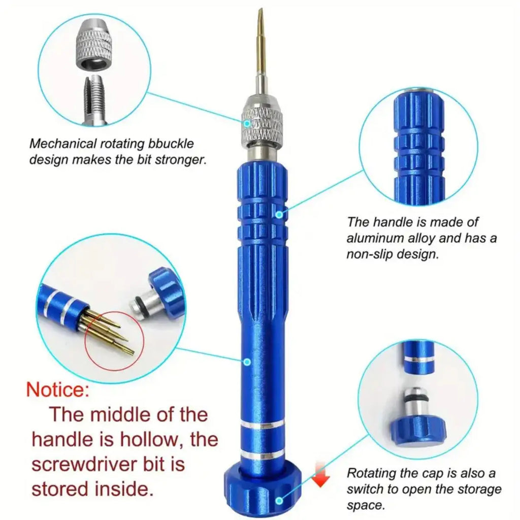 1pc 5-in-1 Multifunctional Small Screwdriver Kit Repair Tool for