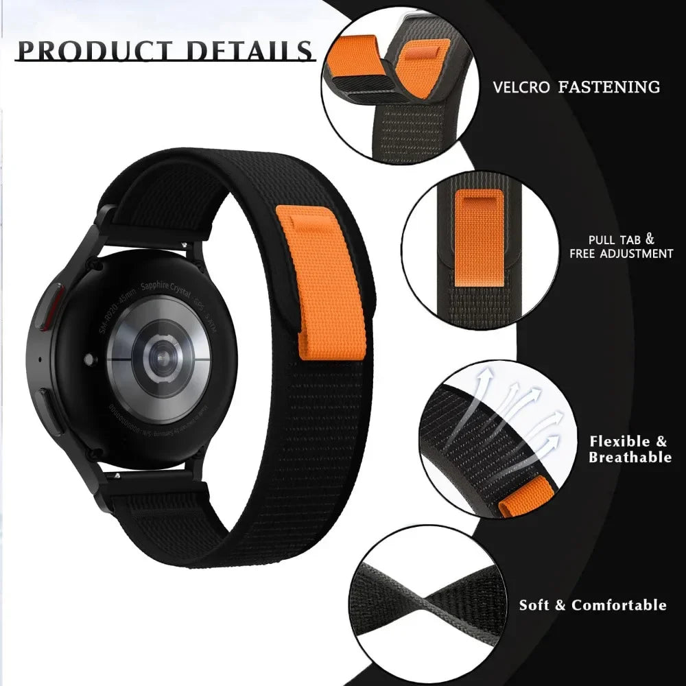 Nylon Band for HaiWei Galaxy Watch 7 6 5 4 40mm 44mm