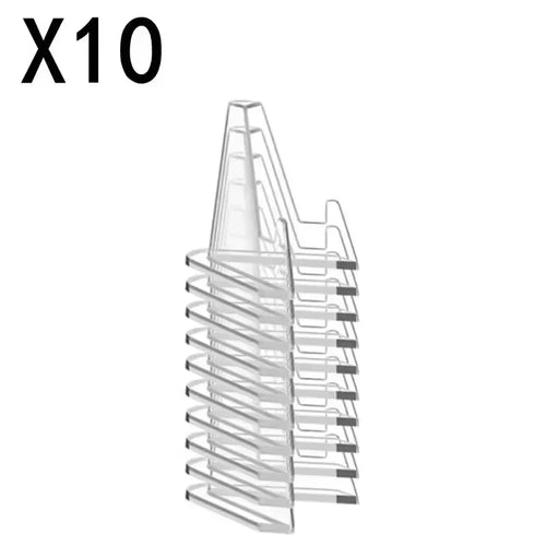 1-30PCS Clear Acrylic Coin Display Stand Holders Small Easel Rack