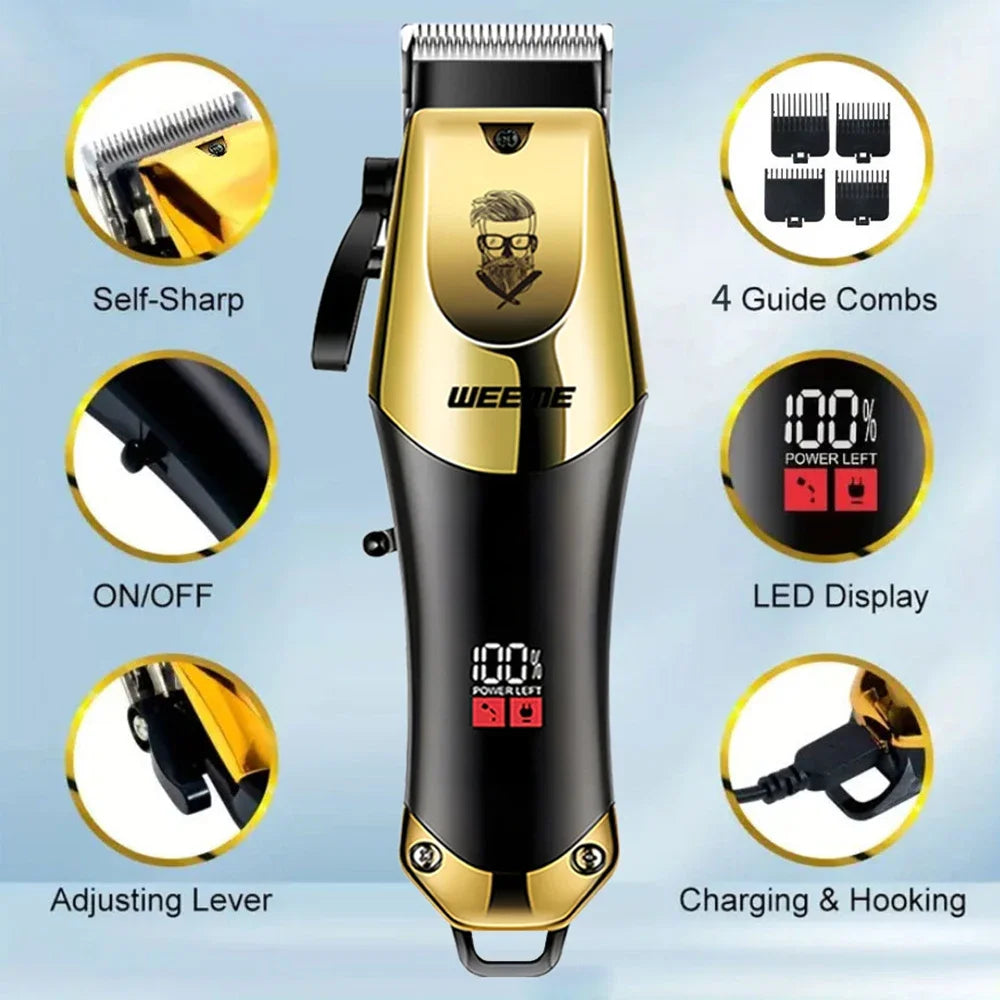 Vintage Hair Clipper Cordless Electric Hair Cutting Machine Portable
