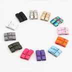 New Colorful Shoelaces Press buckle Metal Shoelace Clip Press Lock