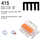 10-75 Pcs Orange Universal Type Quick Plug-in Terminals,Electrical