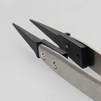 ESD-Safe Precision Tweezers, Anti-Static Tips with Heavy-Duty Metal