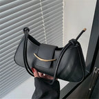Fashion PU Leather Tote Bag, Stylish Single Handbags Shoulder Underarm