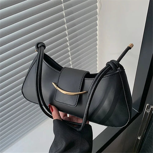 Fashion PU Leather Tote Bag, Stylish Single Handbags Shoulder Underarm