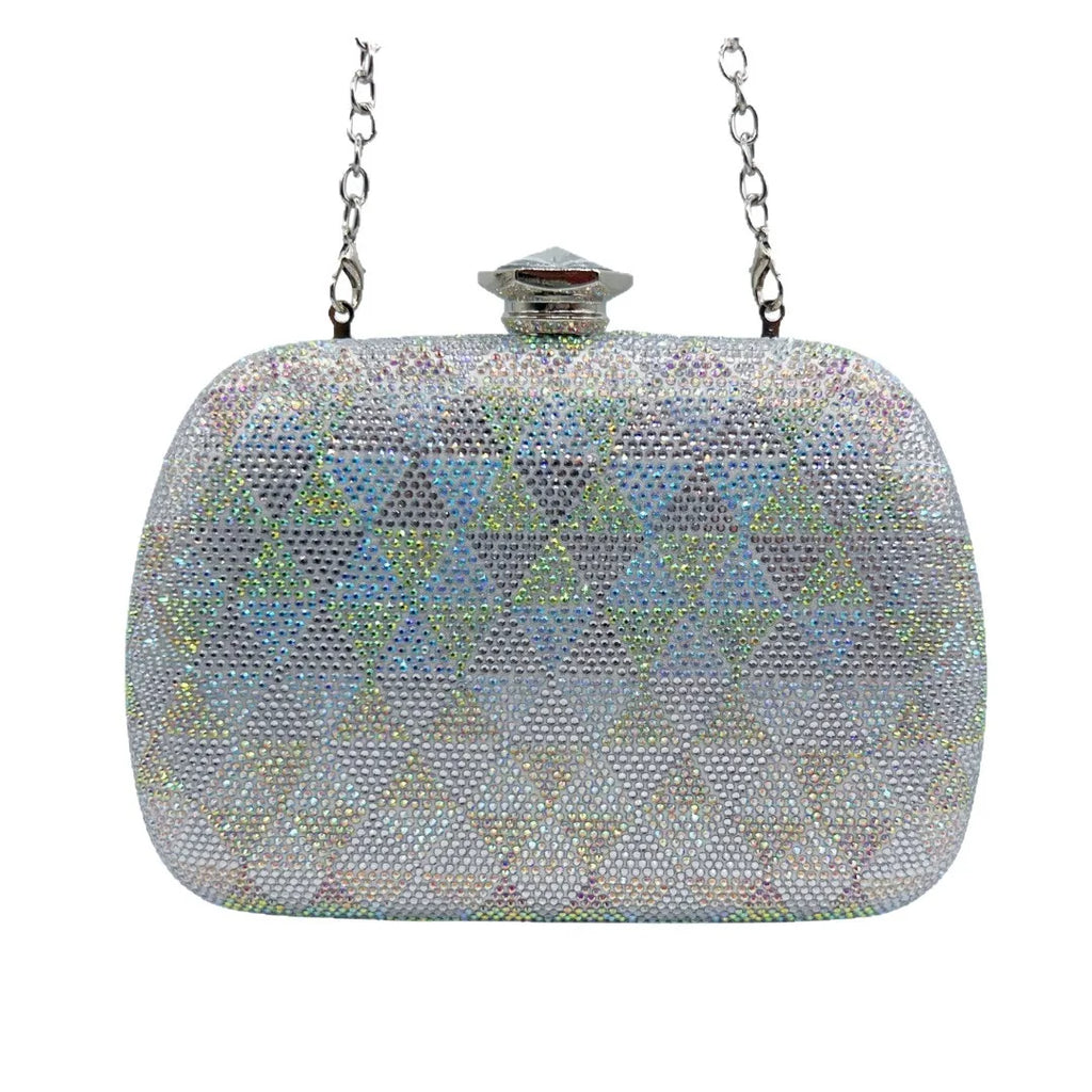 Green Handbag Purse Lxury Rhinestone Evening Bag Bridal Crystal Clutch