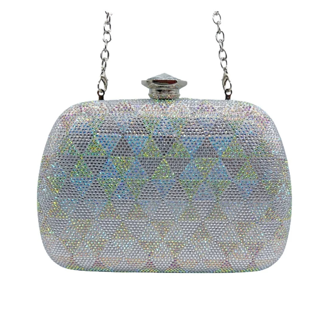 Green Handbag Purse Lxury Rhinestone Evening Bag Bridal Crystal Clutch