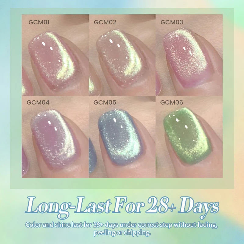 BORN PRETTY 10ml Green Cat Magnetic Gel Ultra Shine Holographic
