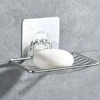 1pc-Stainless steel soap rack, wall mounted soap rack, drainage soap