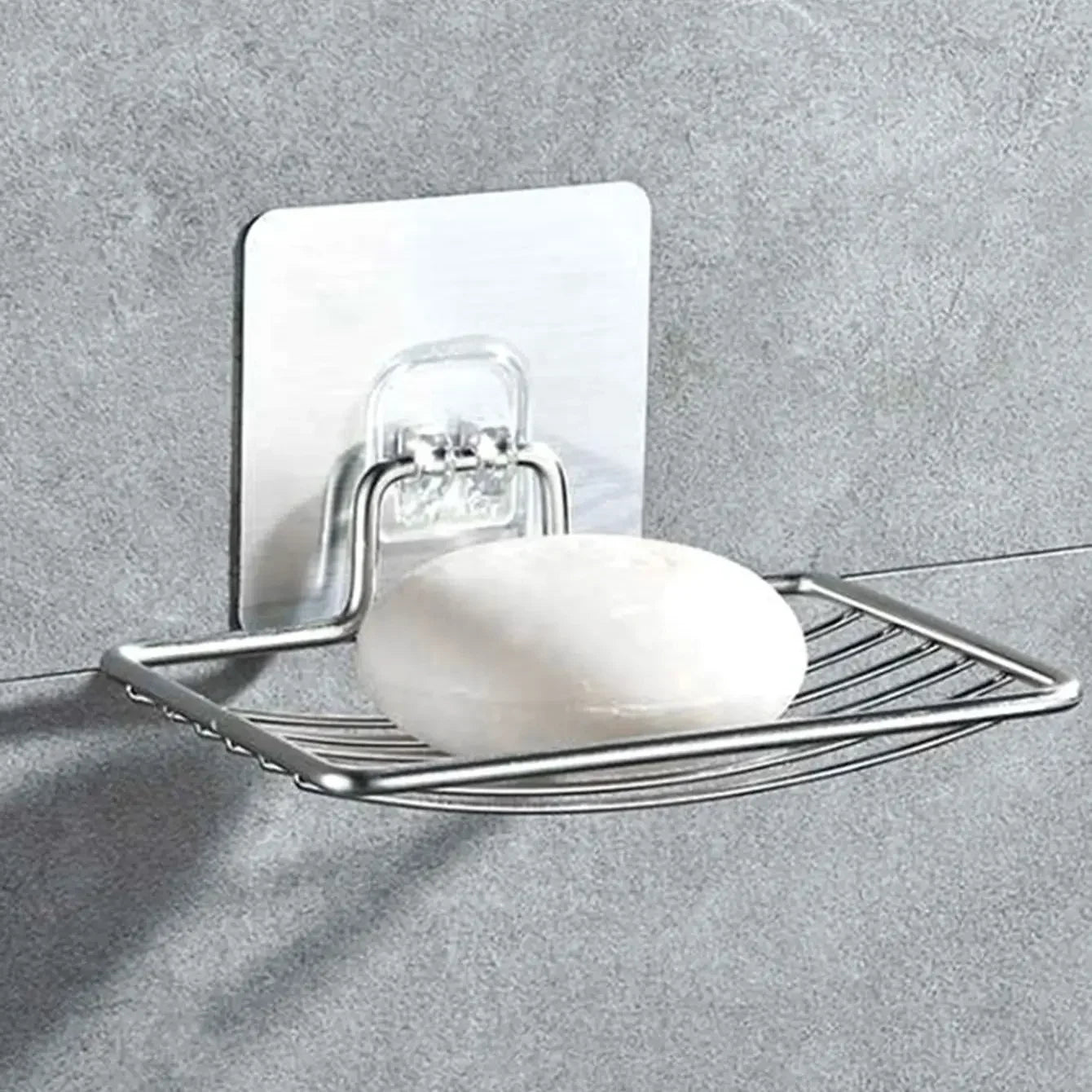 1pc-Stainless steel soap rack, wall mounted soap rack, drainage soap
