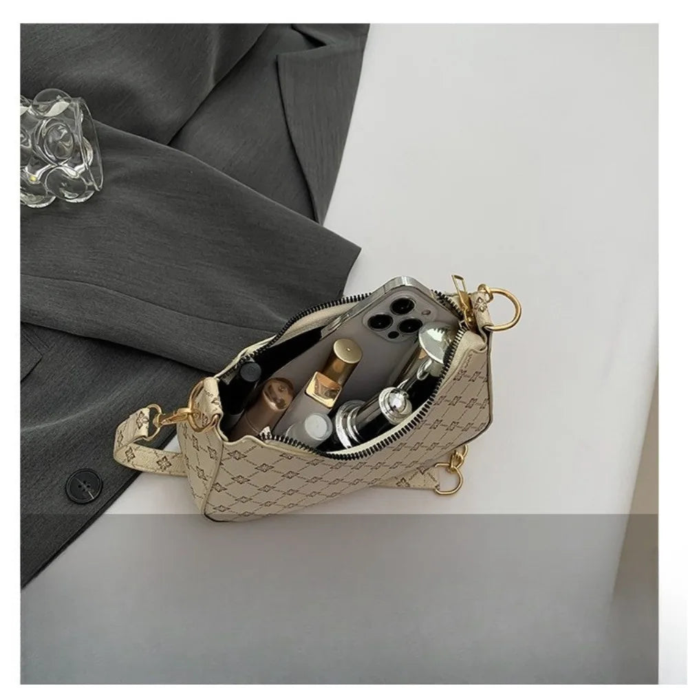Chain Texture Printing Fashion Underarm Bag 2025 Daily Commuter