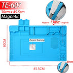500℃ Heat-Resistant Soldering Station Silicon Mat Work Pad Desk