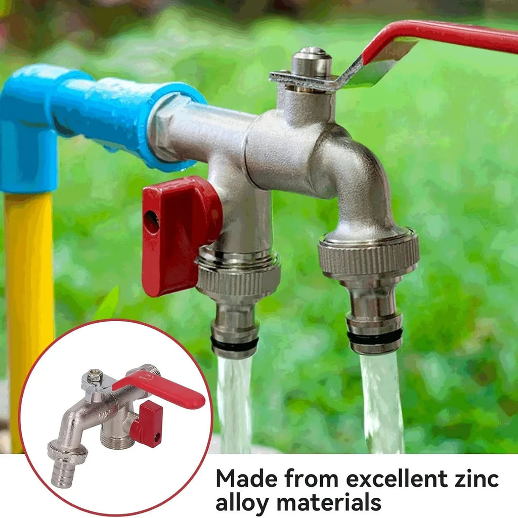 Garden Tools Brass Water Faucet 1/2" Outside & Inside Easy Turn On/Off