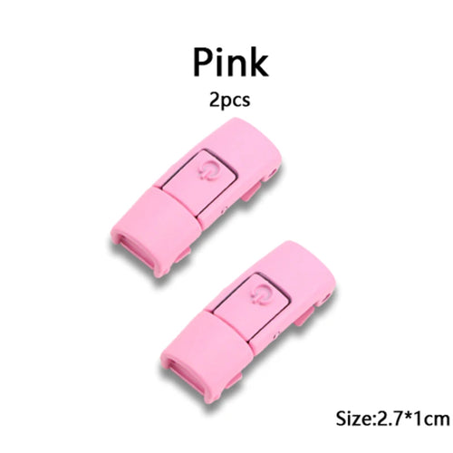 New Colorful Shoelaces Press buckle Metal Shoelace Clip Press Lock