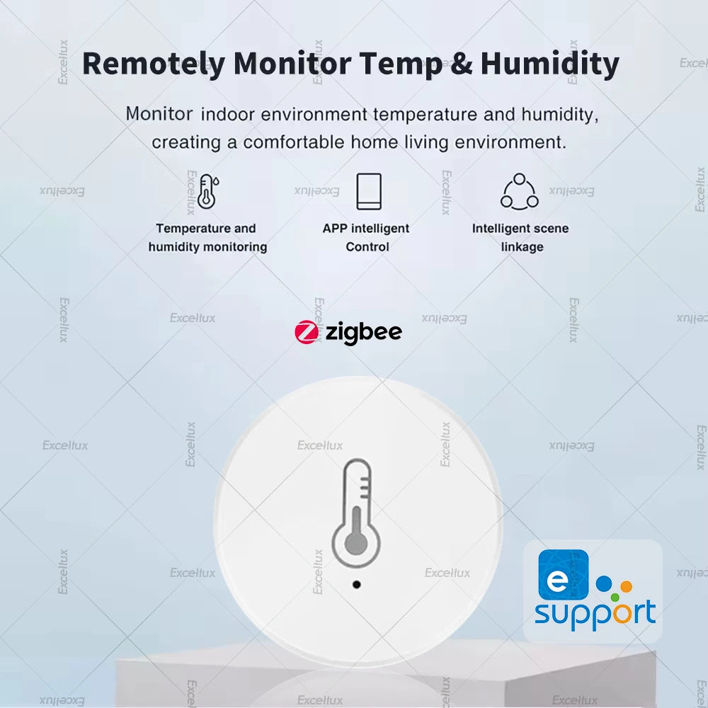 EWelink Smart Zigbee Temperature Humidity Sensor App Control Indoor