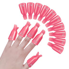 10 Pcs/Bag Colorfulful Acrylic Manicure Art Dipped Cap Clip Nail