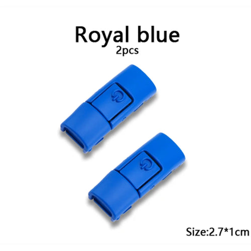 New Colorful Shoelaces Press buckle Metal Shoelace Clip Press Lock