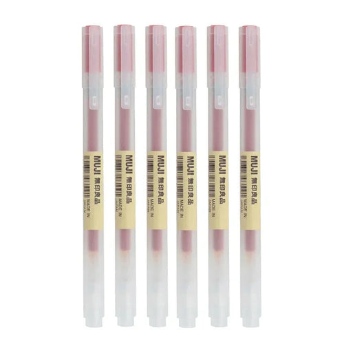 6/8Pcs/Set MUJIs Gel Pen Black/Red/Blue 0.38/0.5mm Ink Japan Color Pen