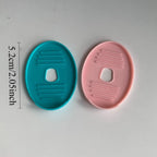 2pcs Electric Toothbrush Charging Base Protective Mat for Draining