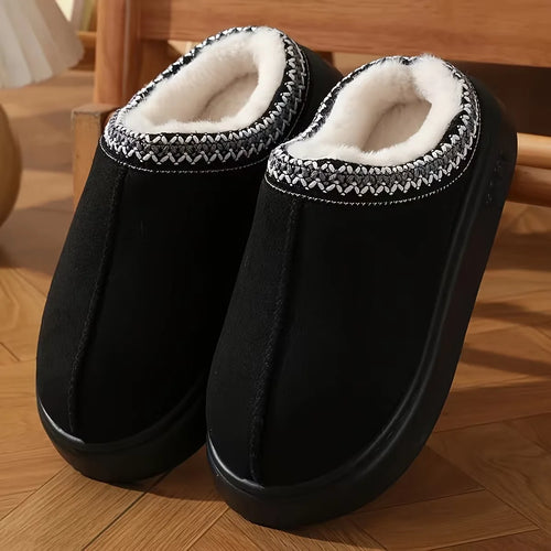 Women's Comfort Lined Slippers Soft Sole Winter Warm Indoor Outdoor