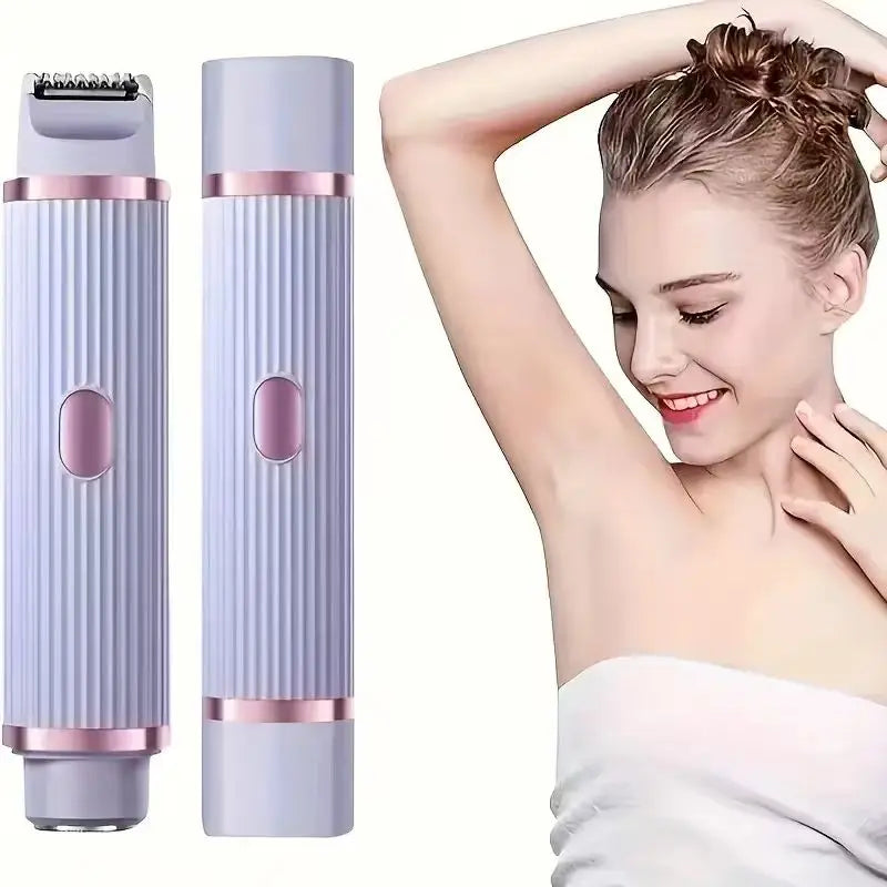 Two in one women's electric shaver - suitable for eyebrows, face,