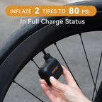 Mini Portable Bicycle Pump Rechargeable Air Inflator 100PSI 5V Type-C