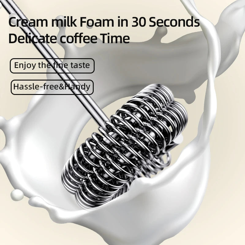 HOT  Electric Milk Frother + Egg Beater Wireless Type-C Charging 3