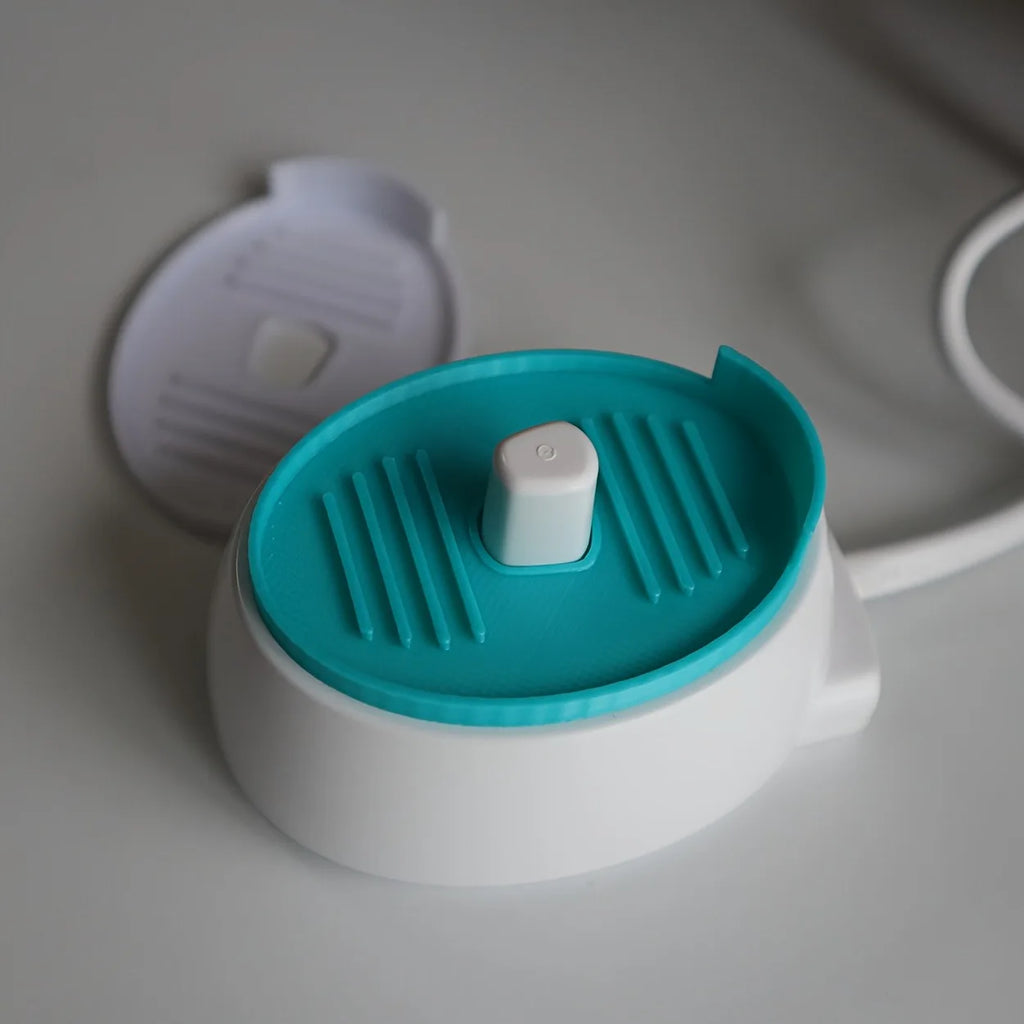 2pcs Electric Toothbrush Charging Base Protective Mat for Draining