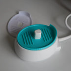2pcs Electric Toothbrush Charging Base Protective Mat for Draining