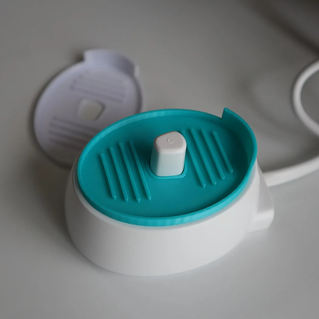 2pcs Electric Toothbrush Charging Base Protective Mat for Draining