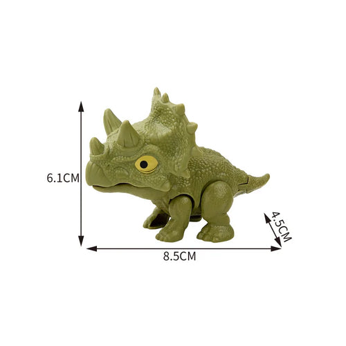 Jurassic Finger Dinosaur Triceratops Tyrannosaurus Model Toys for Kids