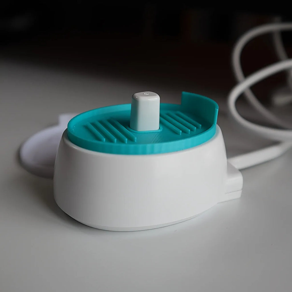 2pcs Electric Toothbrush Charging Base Protective Mat for Draining