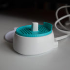2pcs Electric Toothbrush Charging Base Protective Mat for Draining