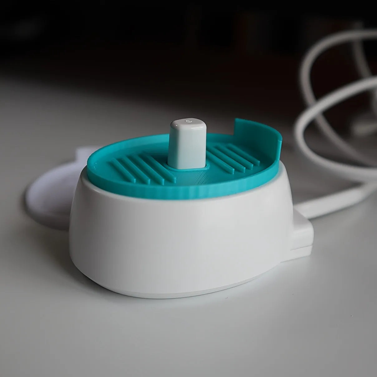 2pcs Electric Toothbrush Charging Base Protective Mat for Draining