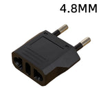1-50pcs EU Euro KR Plug Adapter US to EU Plug Adapter Travel KR EU