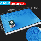 500℃ Heat-Resistant Soldering Station Silicon Mat Work Pad Desk