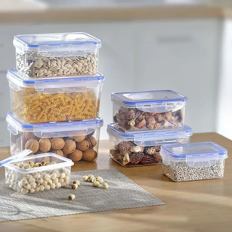 Sealed rectangular refrigerator storage box with lid Plastic crisper