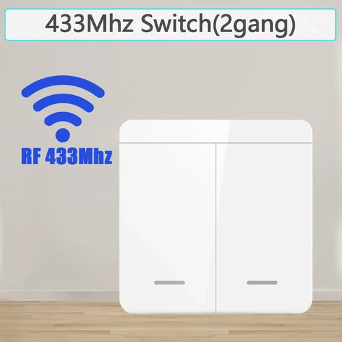 Wireless Light Wall Switch Relay Receiver RF 433Mhz 1/2/3Gang Panel