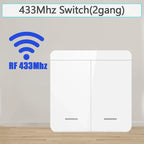 Wireless Light Wall Switch Relay Receiver RF 433Mhz 1/2/3Gang Panel