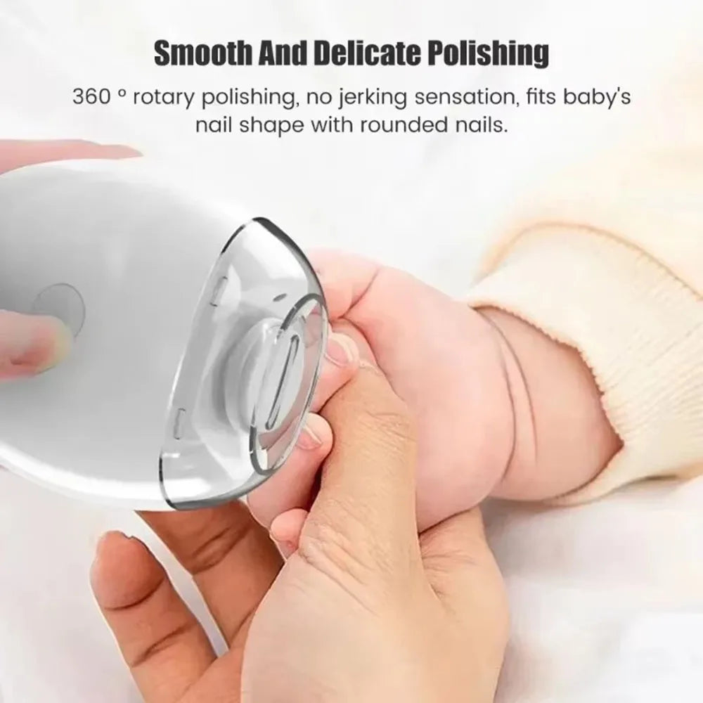 2 IN 1 Electric Nail Clipper Cutter With LED Light Automatic Nail